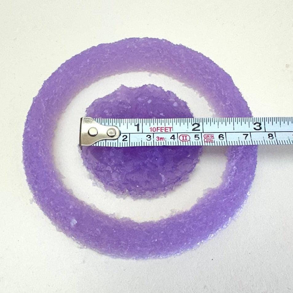 Set of 2 Round Amethyst Crystal Insert Druzy Silicone Molds - Ideal for Resin, Jesmonite, Clay Projects - Ideas Decor Shop