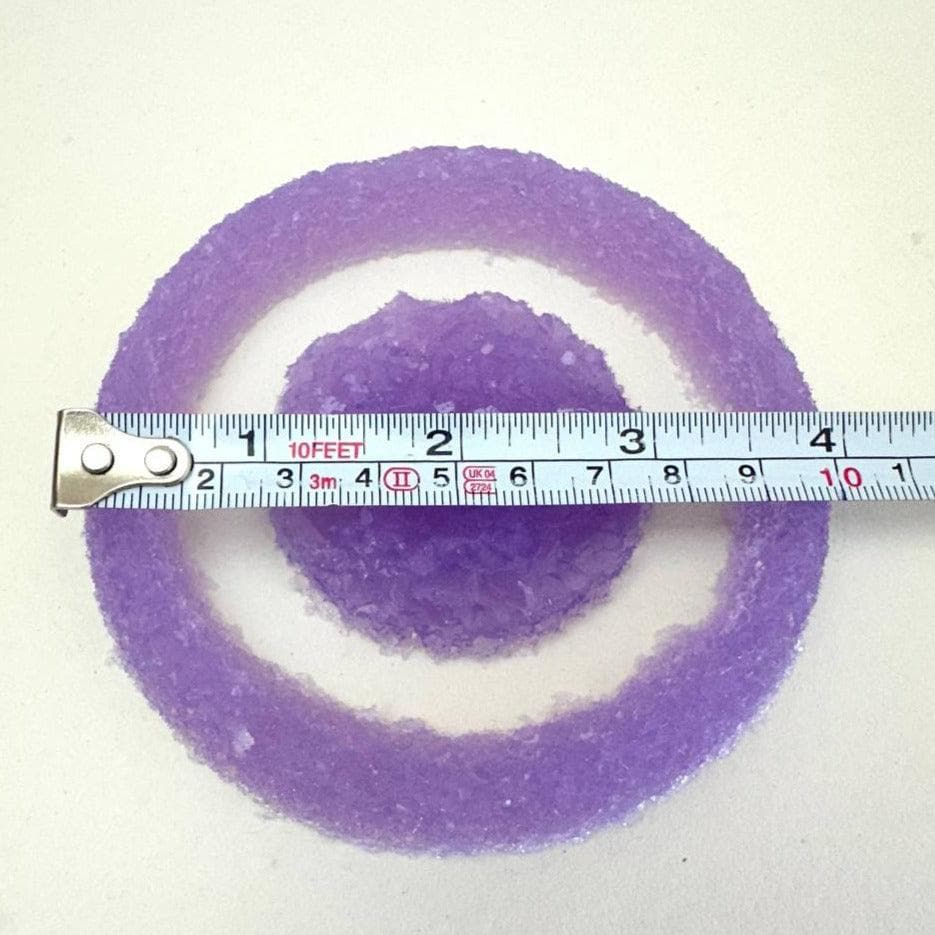 Set of 2 Round Amethyst Crystal Insert Druzy Silicone Molds - Ideal for Resin, Jesmonite, Clay Projects - Ideas Decor Shop