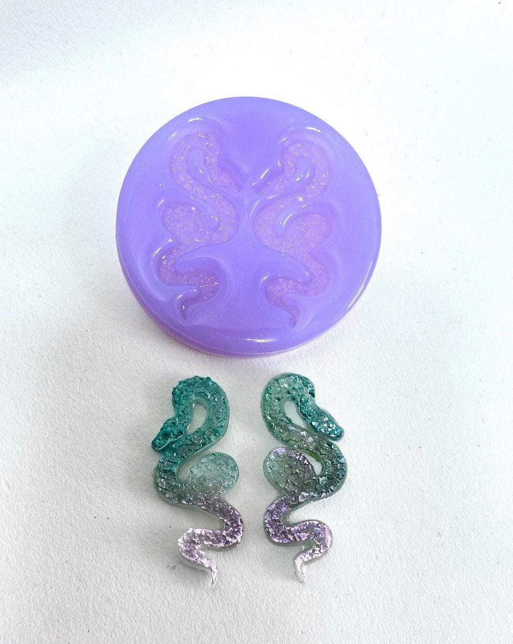 Set of 2 Crystal Snake Silicone Molds - Ideas Decor Shop