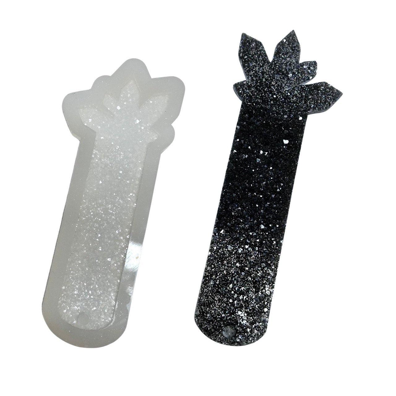 Sparkling Druzy Crystal Bookmark Mold for Resin Craft Projects