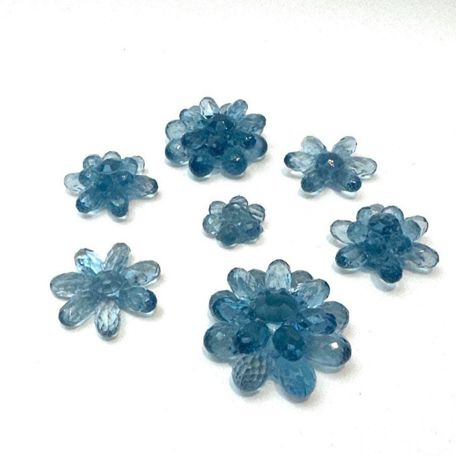 Craft Silicone Mold Set - 7 Crystal Flower Resin Molds for DIY Projects