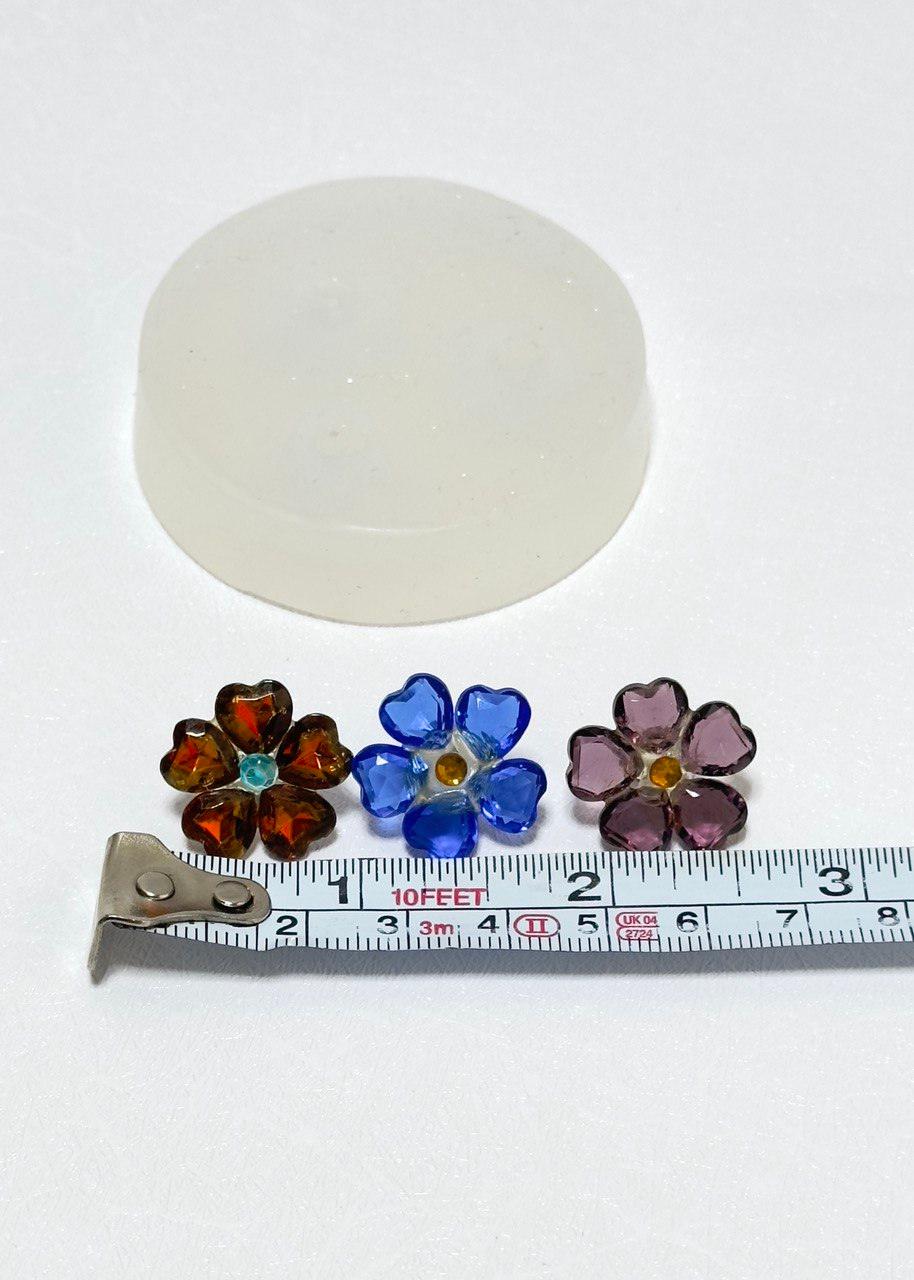 3D Floral Silicone Resin Molds - Set of 3 Small Flower - Ideas Decor Shop