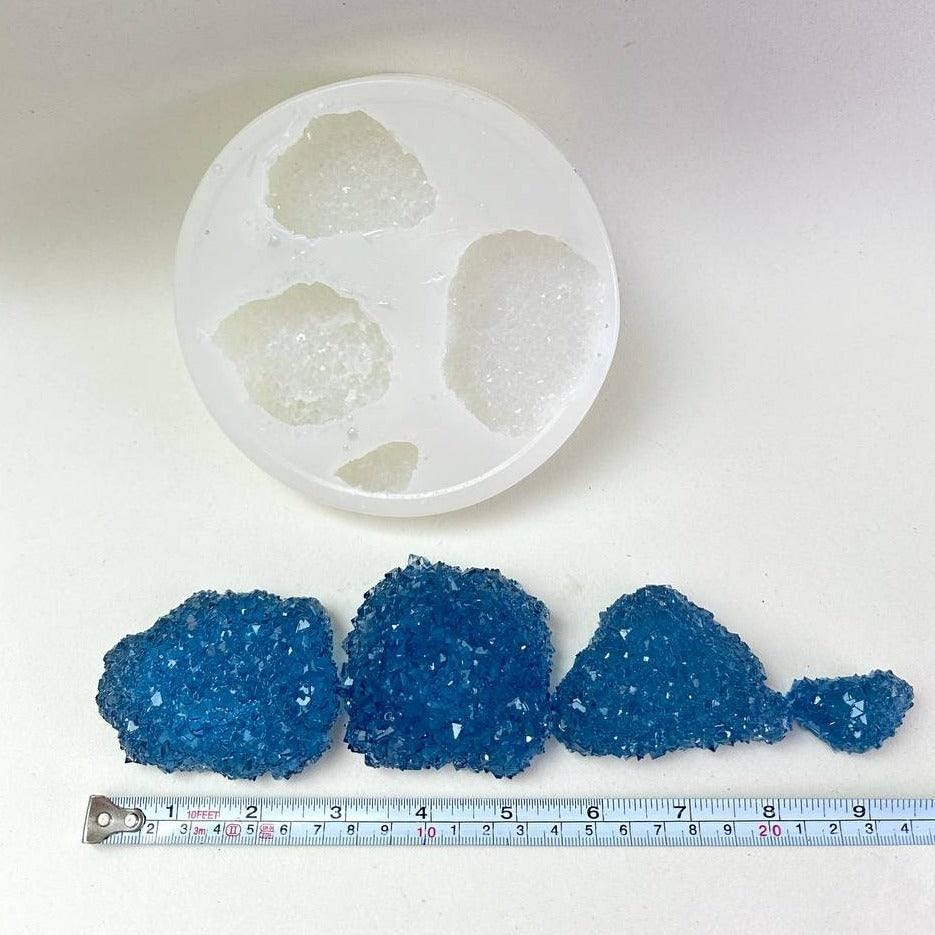 4 Shine Crystal Cluster Silicone Mold - Craft Resin, Jesmonite, Gypsum - Ideas Decor Shop