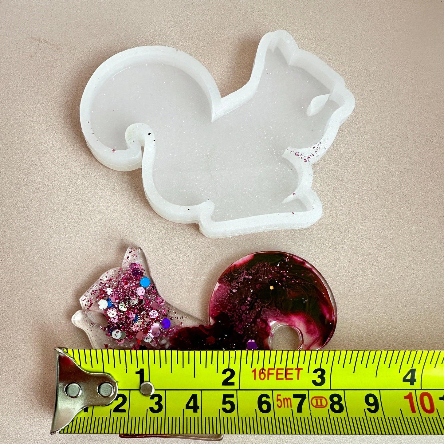 Adorable Squirrel Christmas Tree Toys Silicone Mold for Resin Art Creation - Ideas Decor Shop