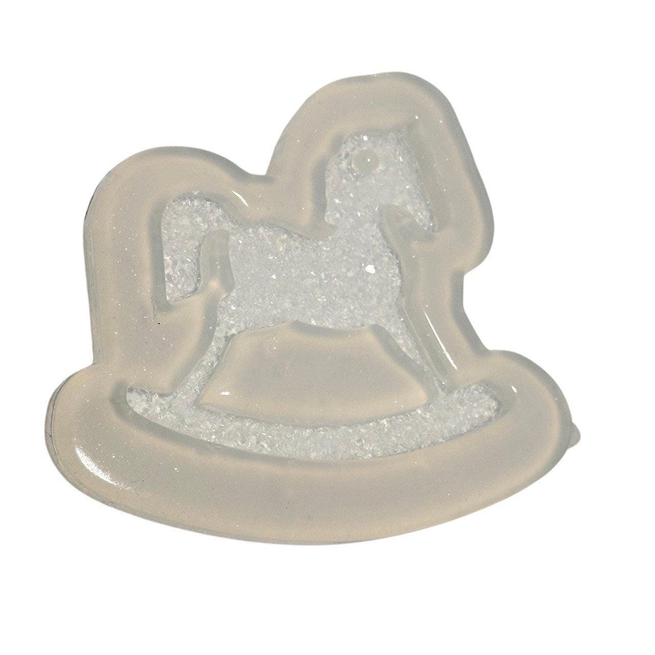 Horse Christmas Toy Mold - Sparkling Resin Art Silicone Mold for DIY