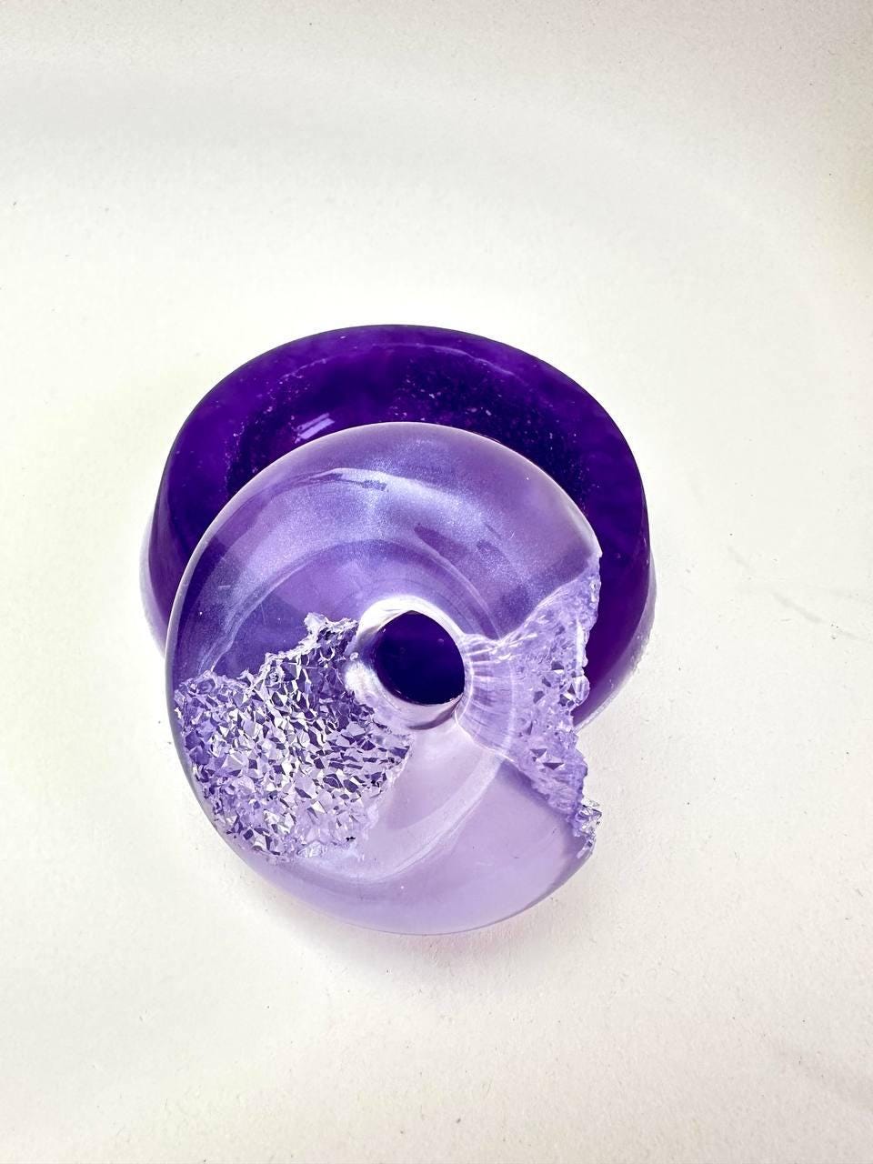 Dazzle with Detail: Crystal Donut Geode Silicone Resin Mold - Ideas Decor Shop