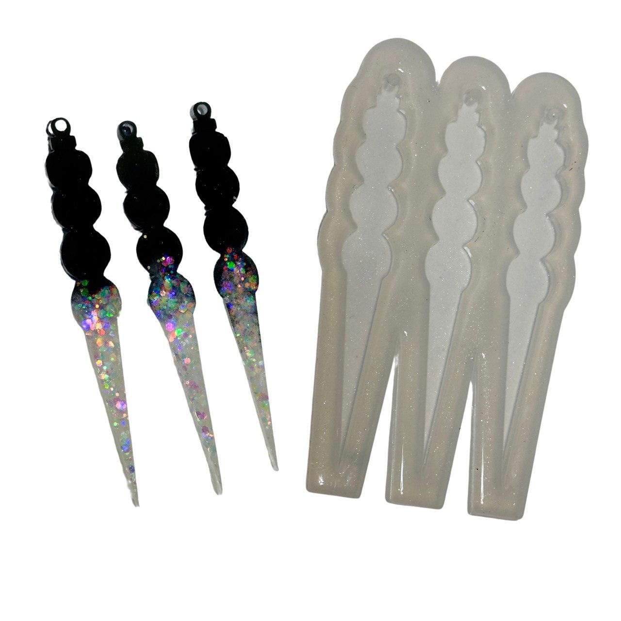 Tall Icicles Silicone Mold for Resin Casting - Ideas Decor Shop