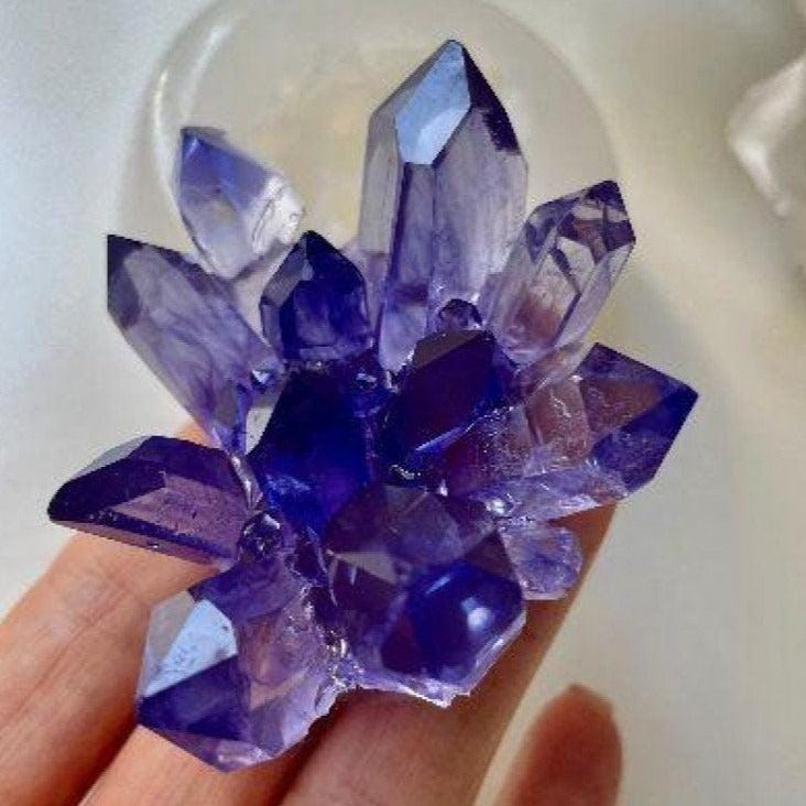 Create Stunning Crystal Clusters with Our Amethyst Silicone Mold for Resin and Painting - Ideas Decor Shop