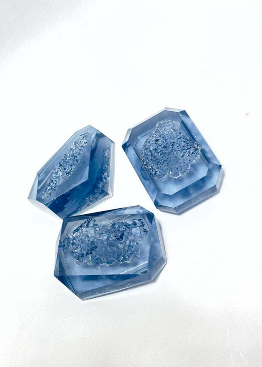 3-Piece Silicone Crystal Mold Set for Resin Crafting | Shiny Cluster - Agate Moulds