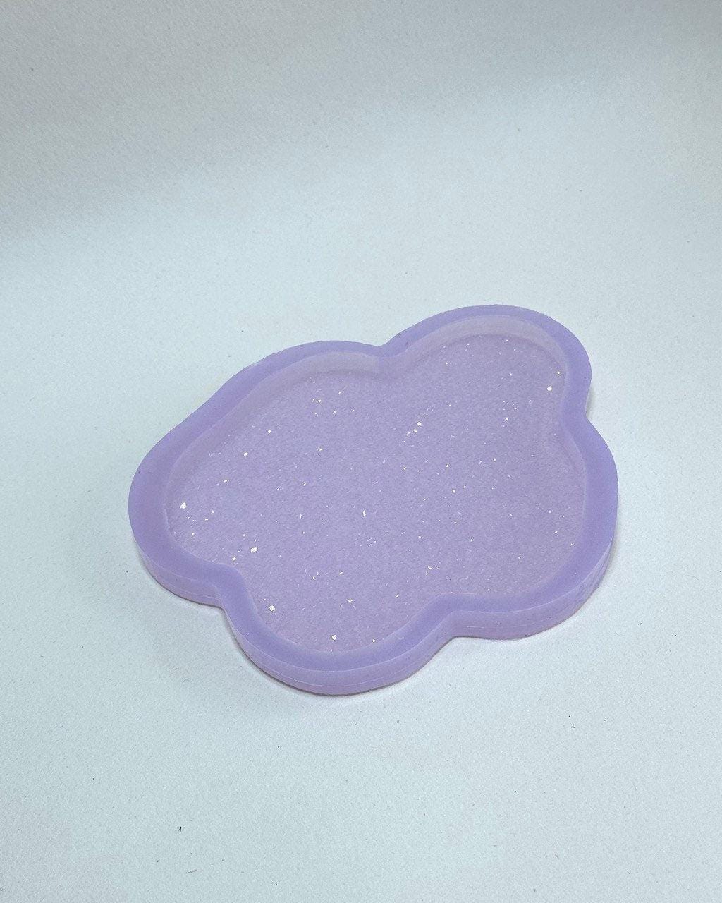 Crystal Silicone Mold Coaster Holder for Gesmonite Gypsum Resin - Craft Supply, Serving Tray