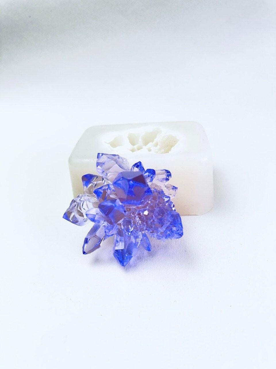 Luxurious Medium Crystal Silicone Mold -  Shiny Crystal Cluster Mold