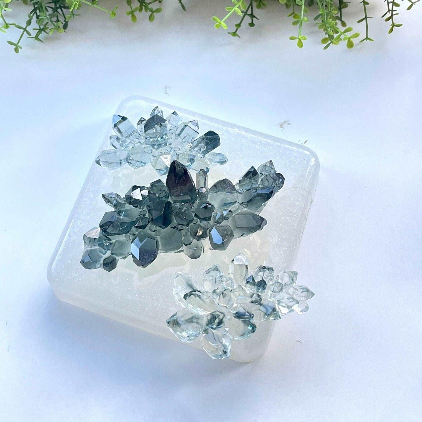 Luxury 3 Piece Crystal, Stone  Cluster Silicone Molds for Resin