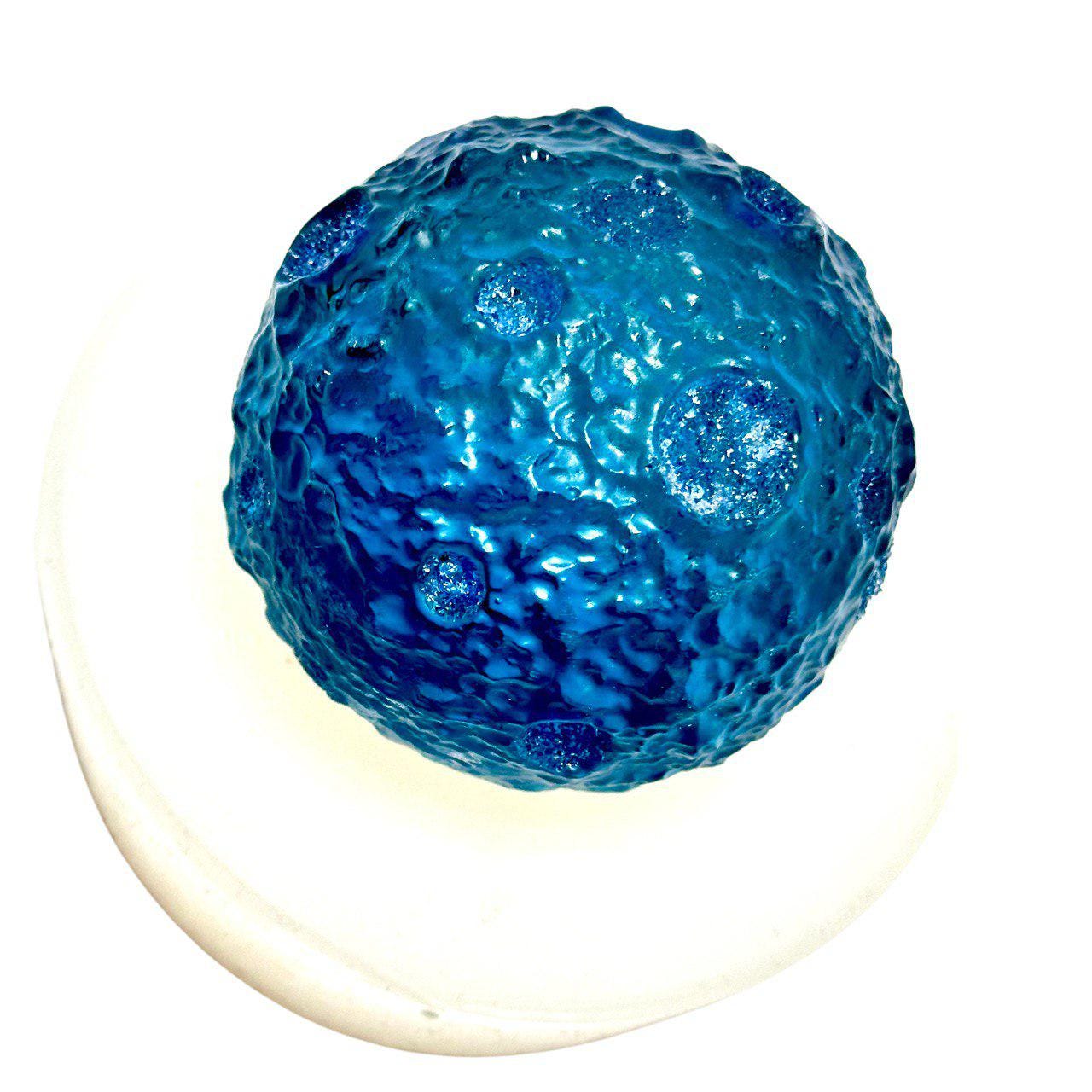 3D Small Crystal Infused Full Moon Sphere Silicone Mold