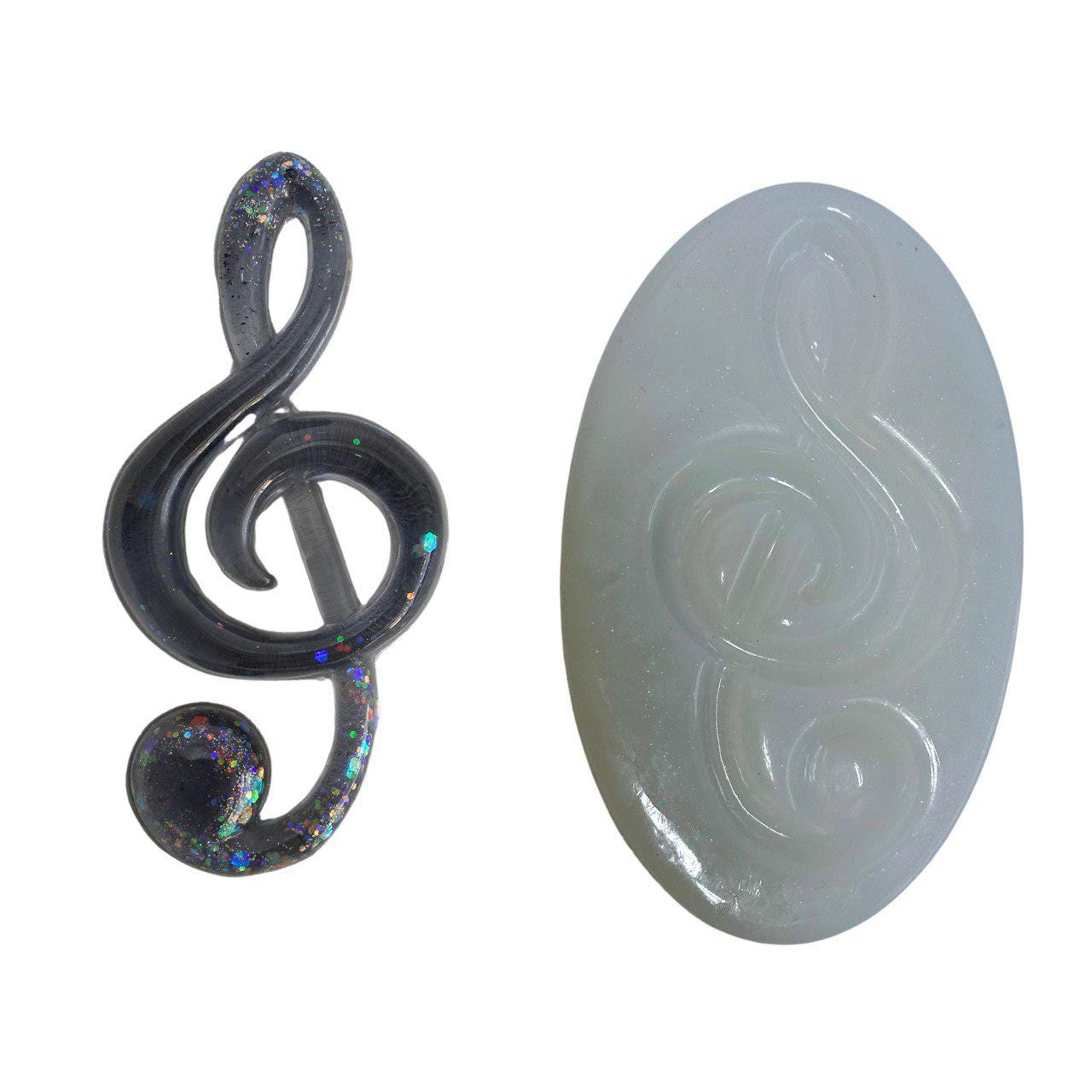 Decorative Musical Note Resin Mold – DIY Ornaments, Holiday Crafts