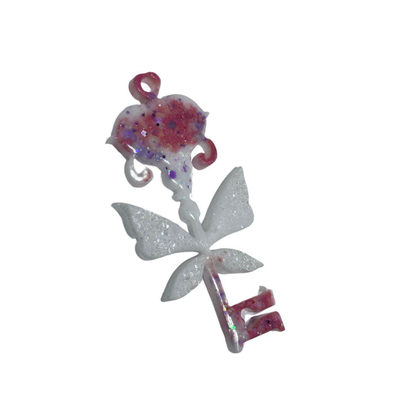 Magic Key Resin Mold with Crystal Wings – Christmas Ornament Craft