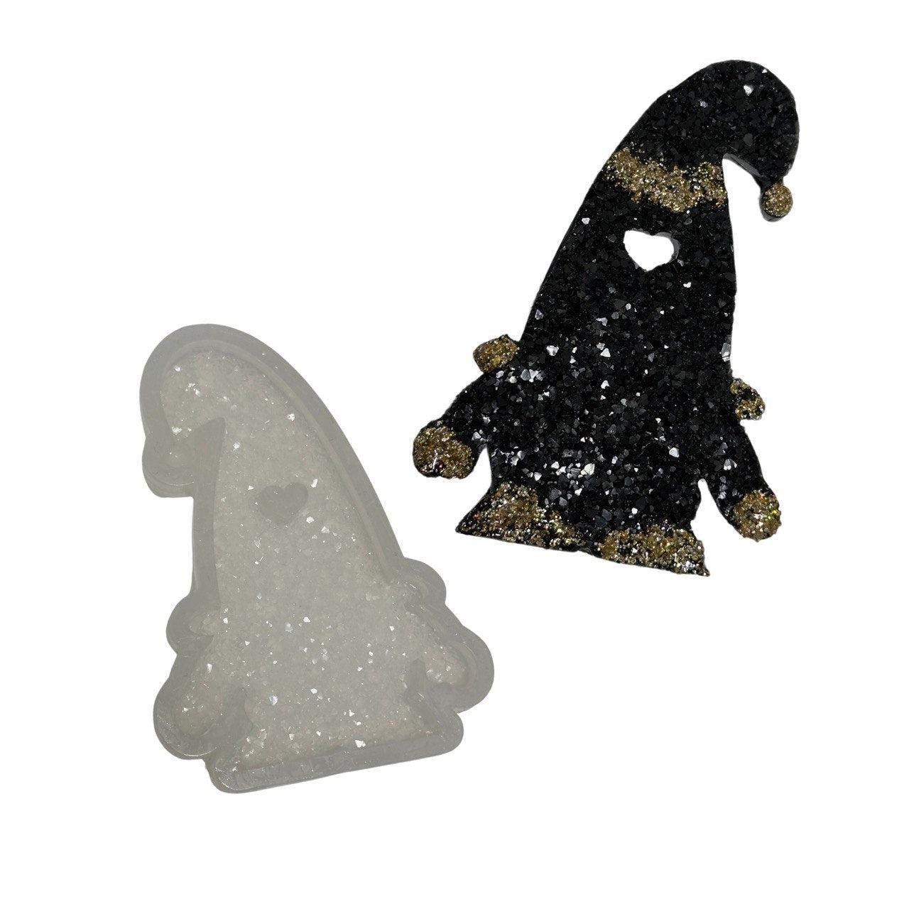 Cute Christmas Crystal Gnome Resin Silicone Mold