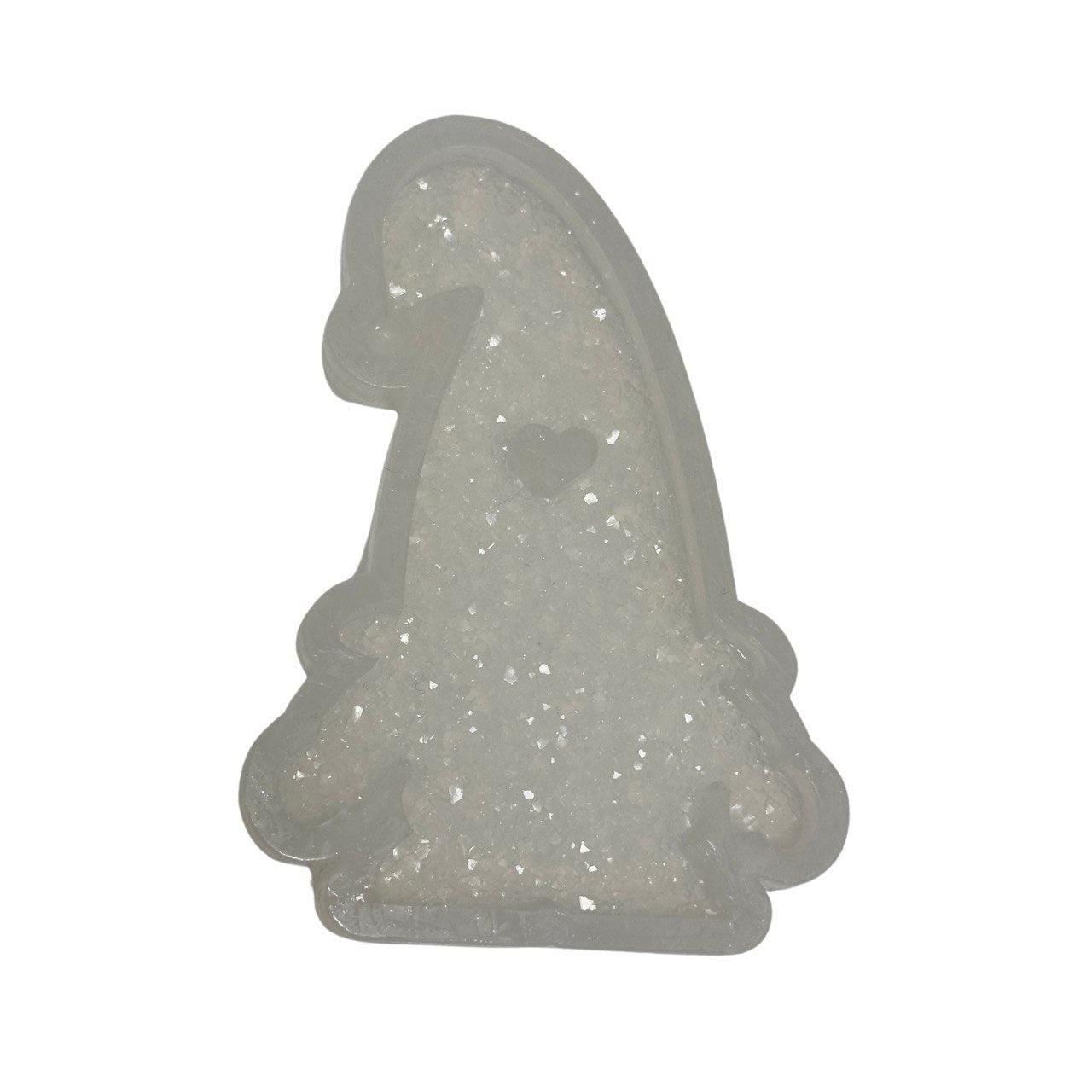 Cute Christmas Crystal Gnome Resin Silicone Mold