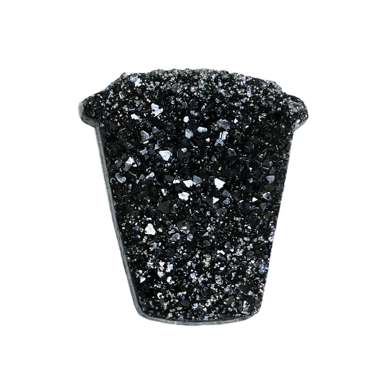 Resin Coffee Cup Mold with Crystal Druzy Texture for Epoxy Art