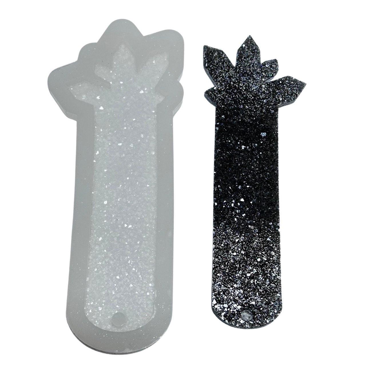 Sparkling Druzy Crystal Bookmark Mold for Resin Craft Projects