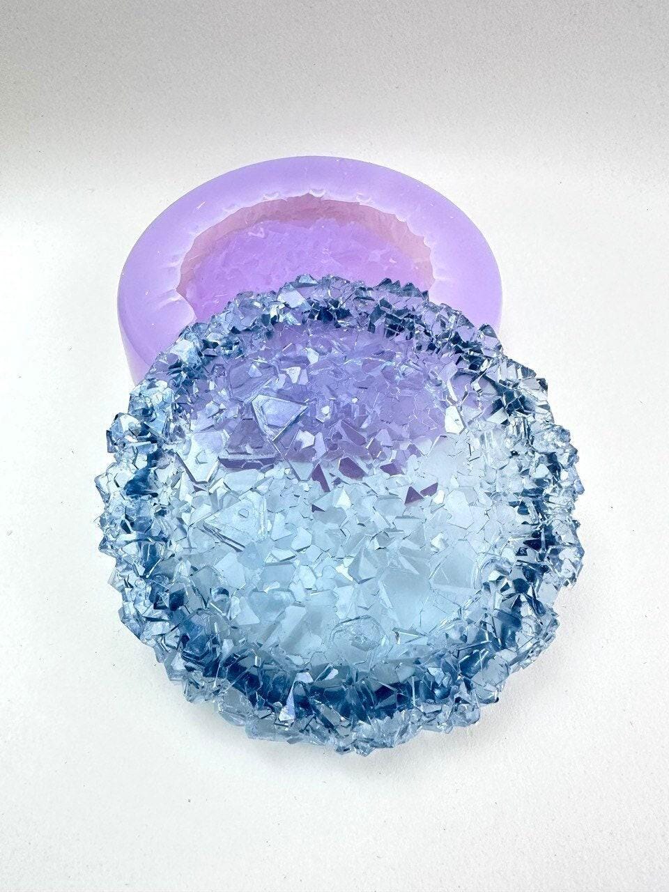 Druzy Crystal Resin Mold - Medium Size Silicone Tray for DIY Decor