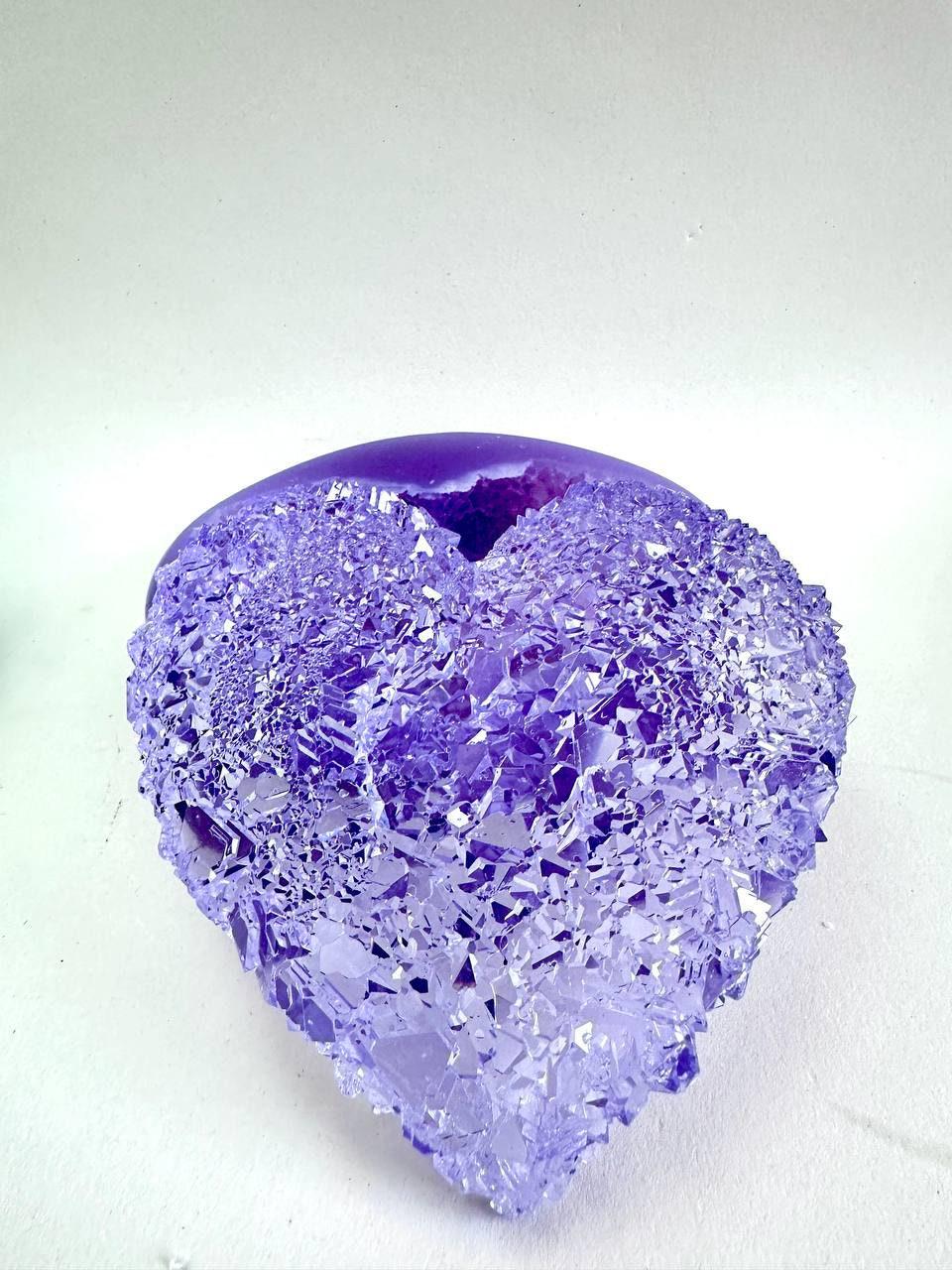 Large Heart Shaped Crystal Mold for Tea Light Holders - Resin Casting Supply