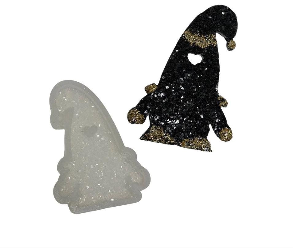 Cute Christmas Crystal Gnome Resin Silicone Mold