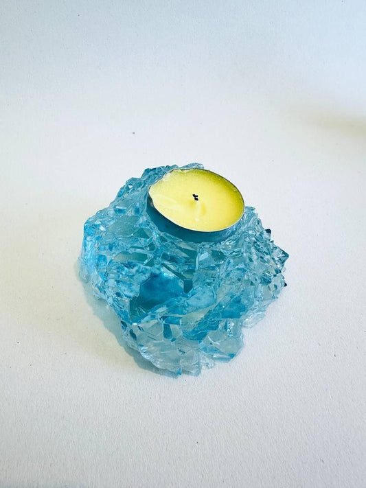 Geode Resin Casting Mold - Crystal Tea Light Holder Artisan Design Silicone Mold Ideas Decor Shop