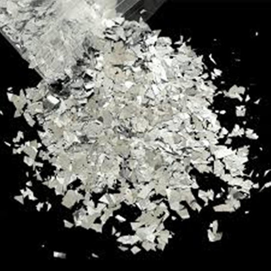 Silver Tone Opaque Cellophane Glitter