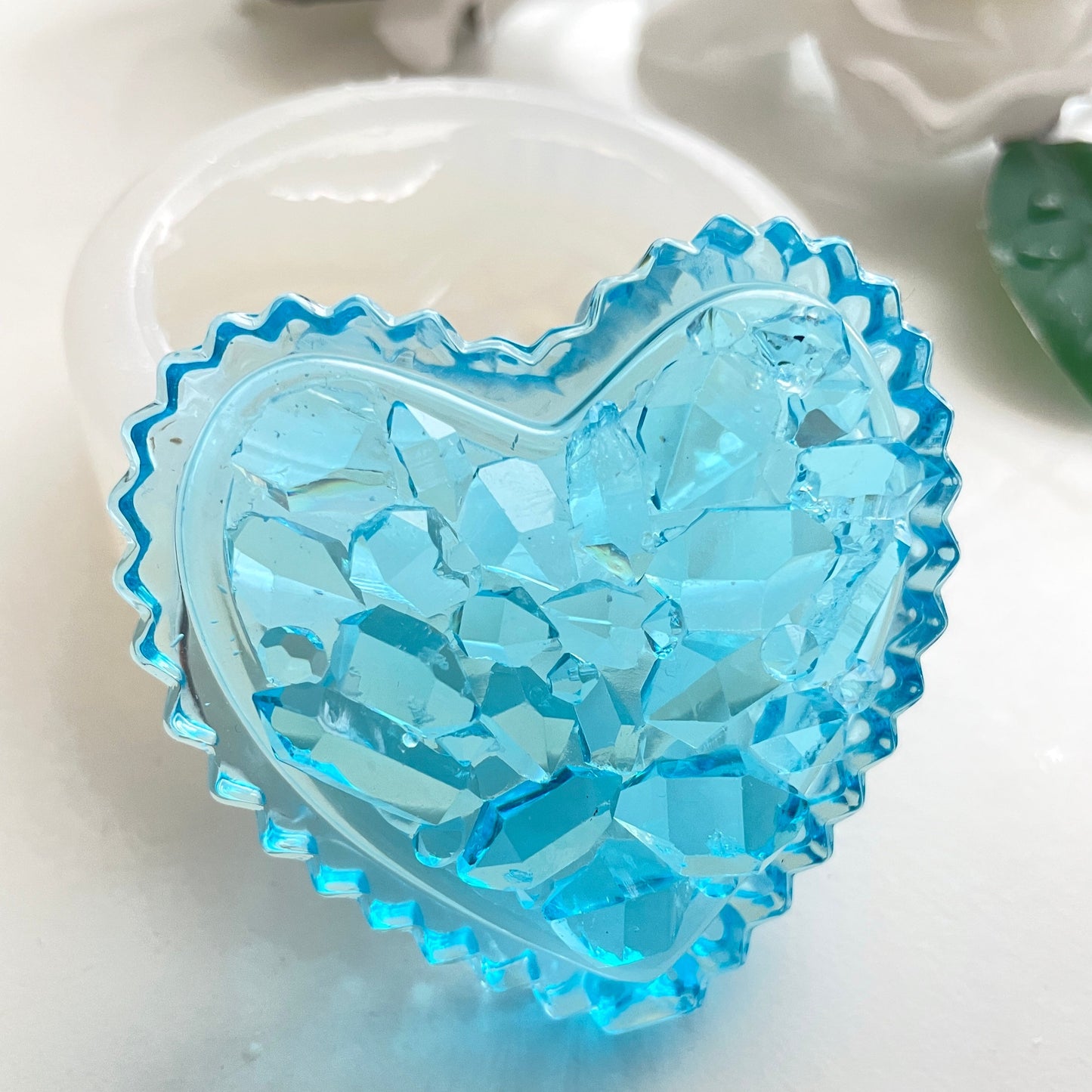 Crystal Heart Silicone mold