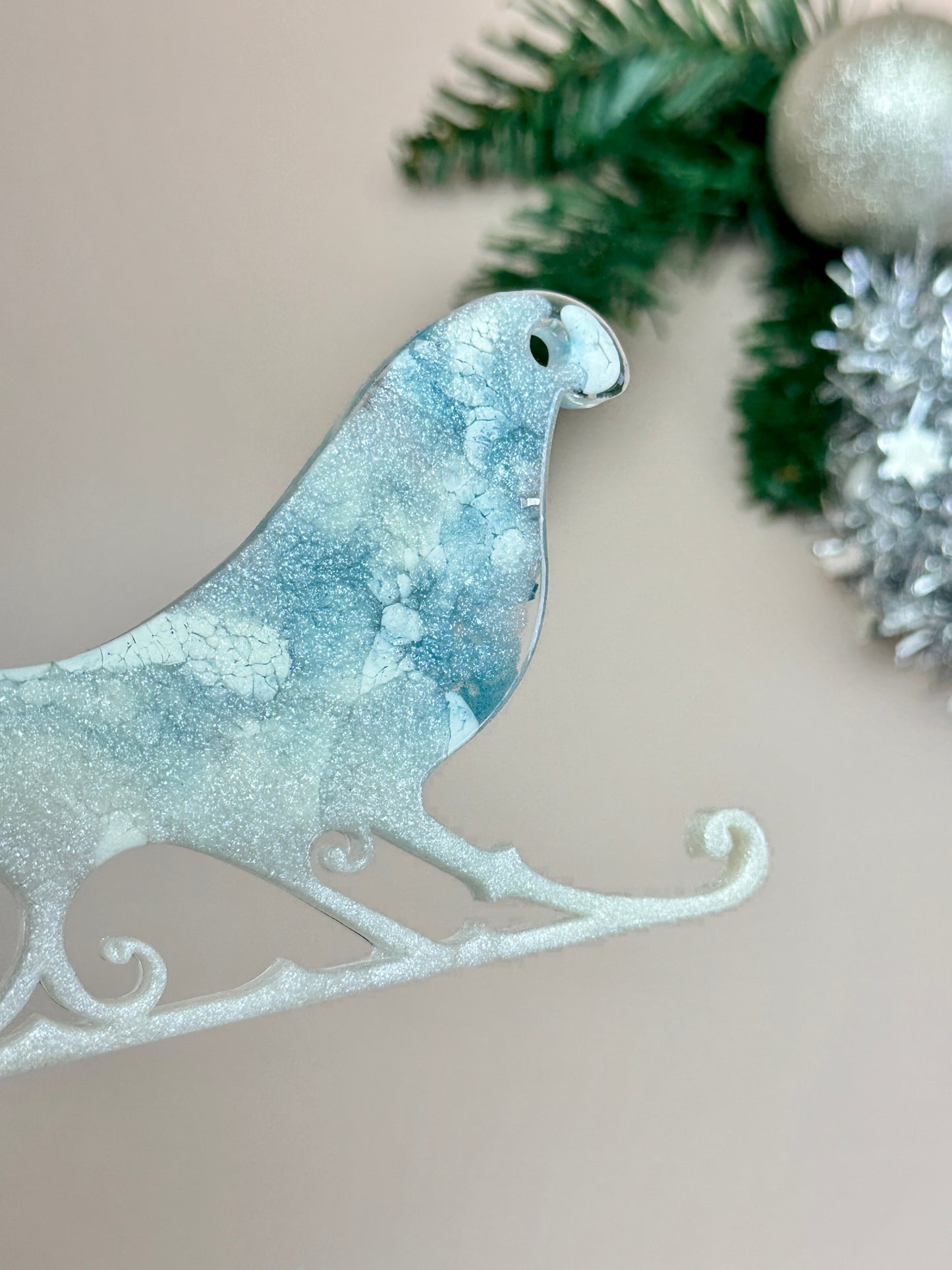Weihnachts-Schlittenbaum-Spielzeug: Große Silikonform für Kunstharz-Kunsthandwerk, DIY-Dekoration und Geschenke