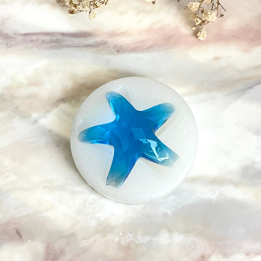 Silicone Mold Crystal  Sea Star: Unleash Your Sparkling Creativity!