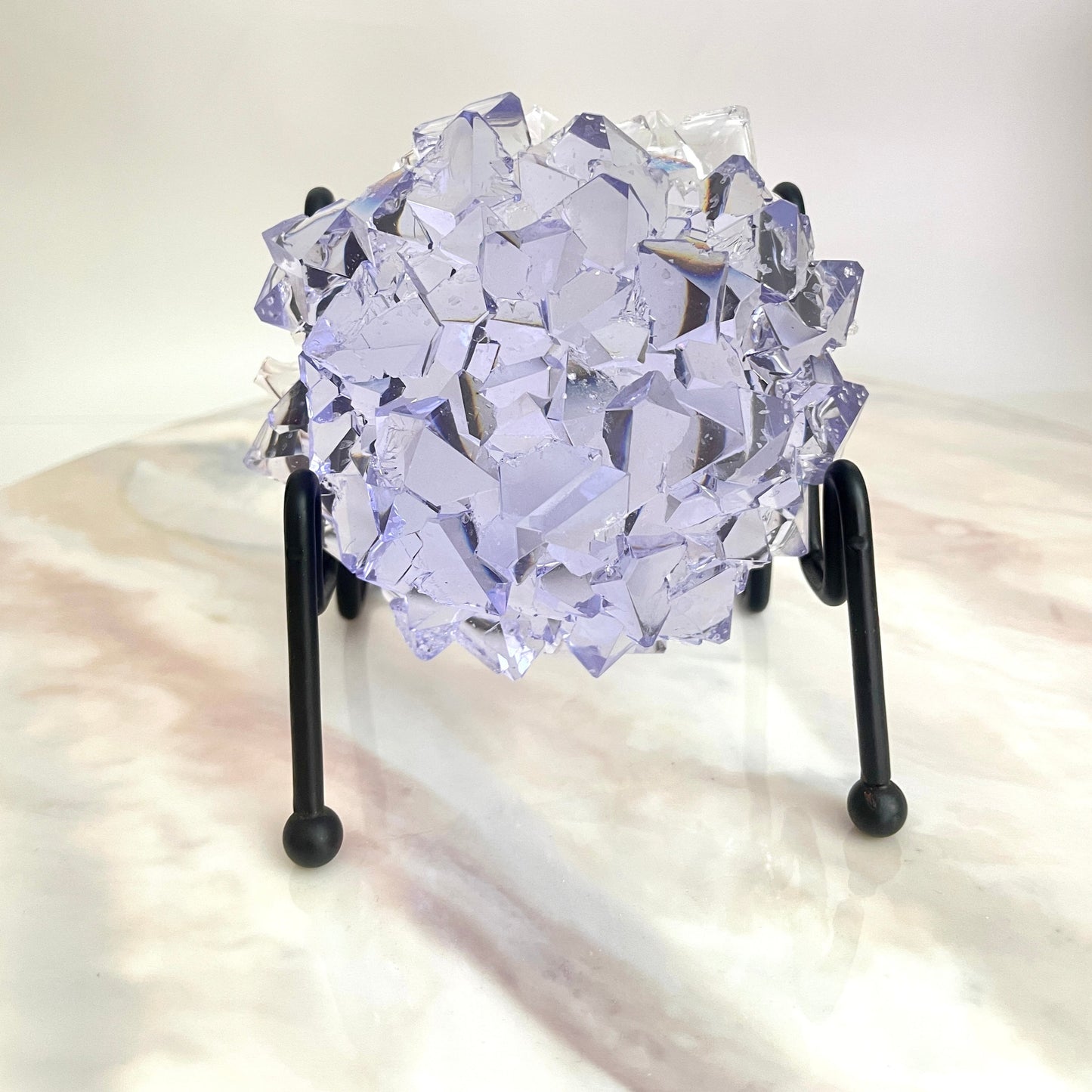 Luxusharz-Silikonform: Rundes Kristallcluster-Design