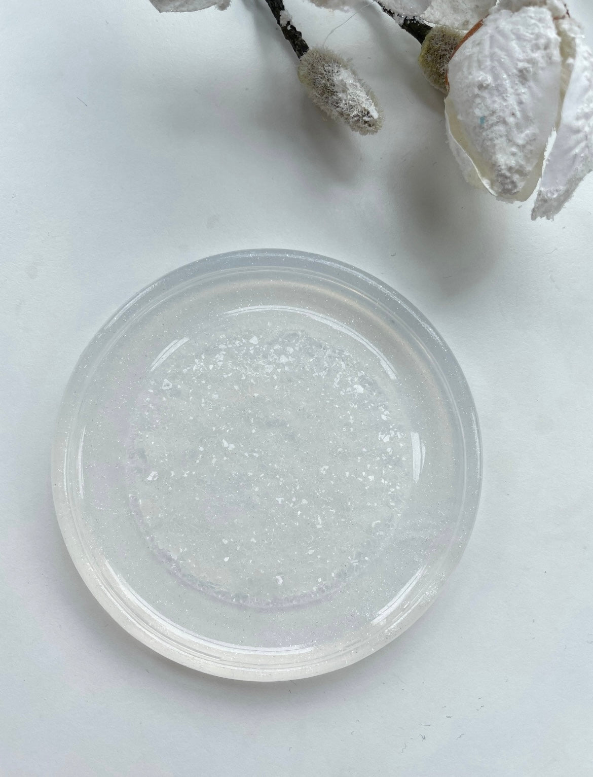 Atemberaubende Kristalluntersetzer mit unserer Amethyst-Silikonform