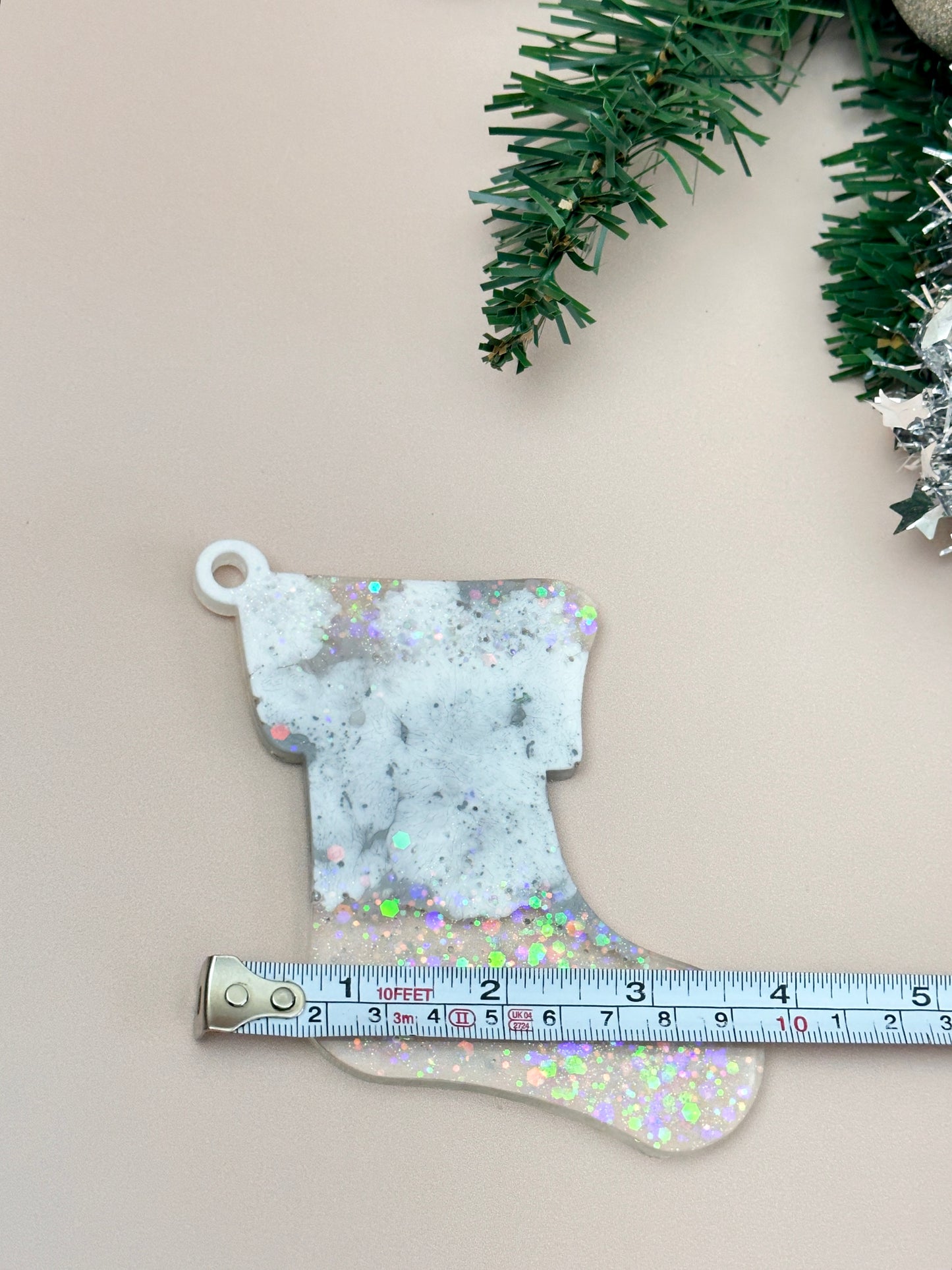 Рождественские игрушки-сапожки: большая силиконовая форма для поделок из смолы, декора своими руками и подарков