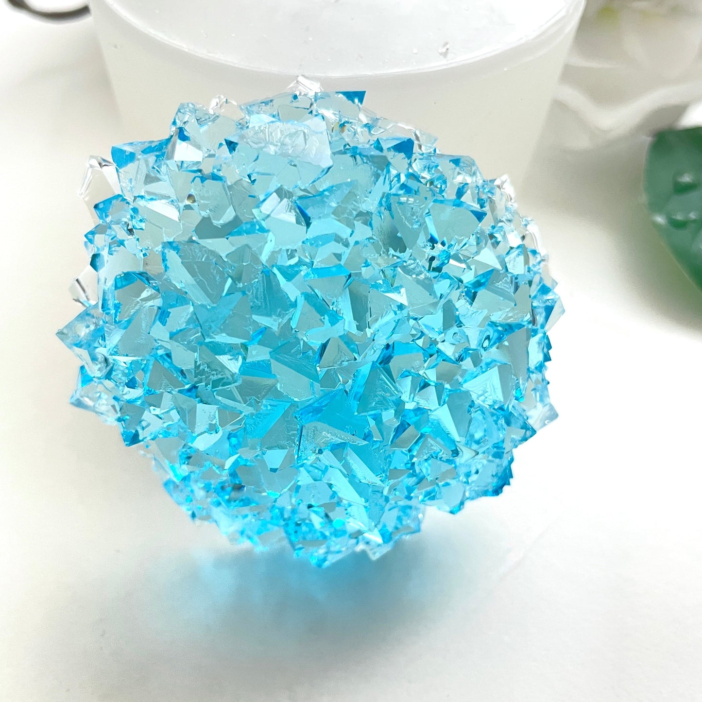Strahlende Pracht: Mittlere Kristallcluster-Silikonform