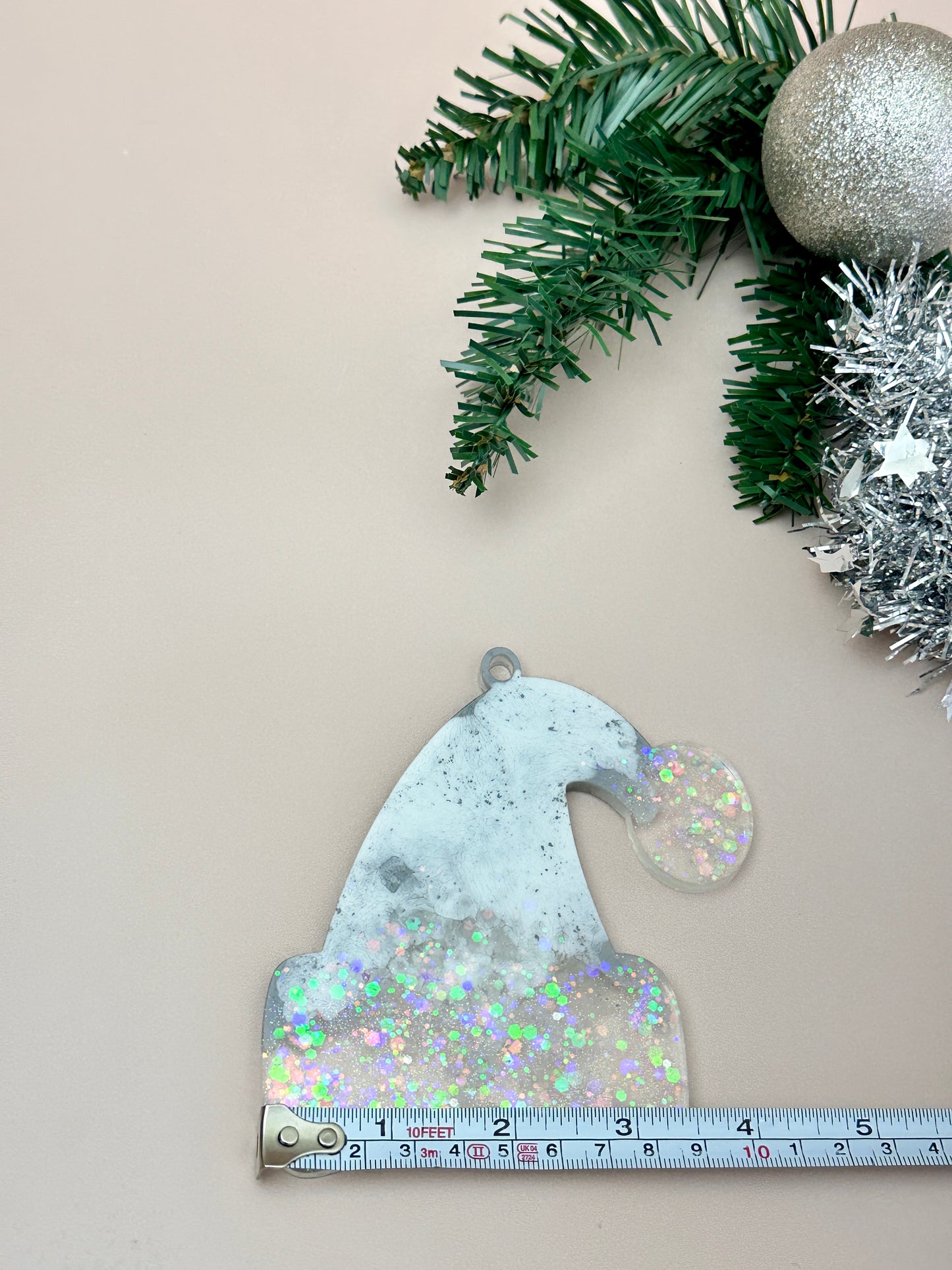 Weihnachtsmütze-Baum-Spielzeug: Große Silikonform für Kunstharz-Kunsthandwerk, DIY-Dekoration und Geschenke