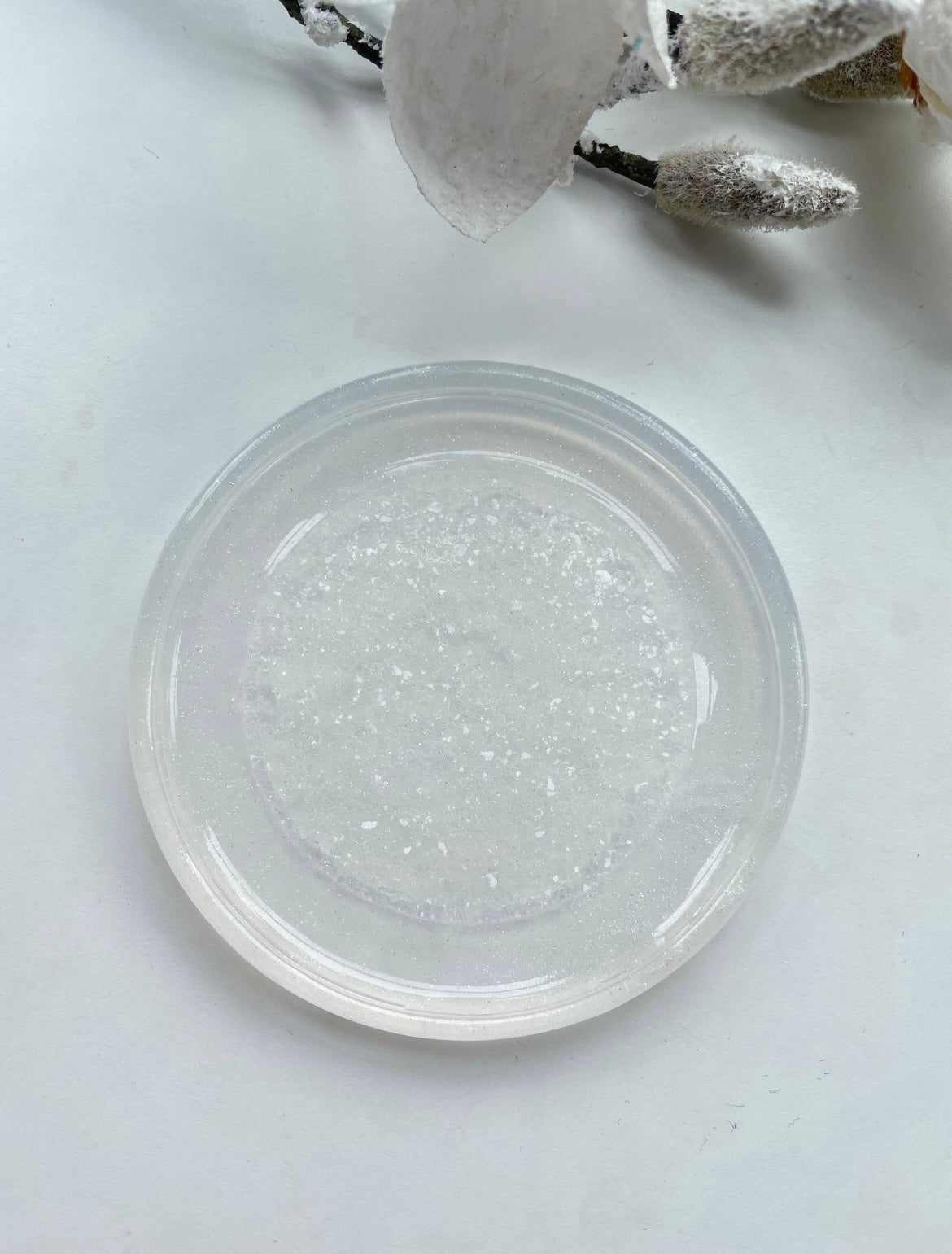 Atemberaubende Kristalluntersetzer mit unserer Amethyst-Silikonform