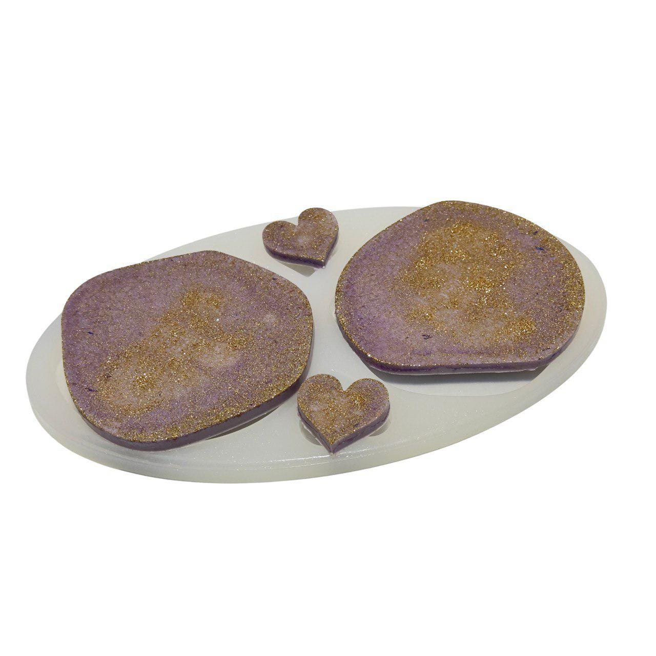 Irregular Coaster Mold Set & Pendant Molds for Resin Art Projects - Ideas Decor Shop