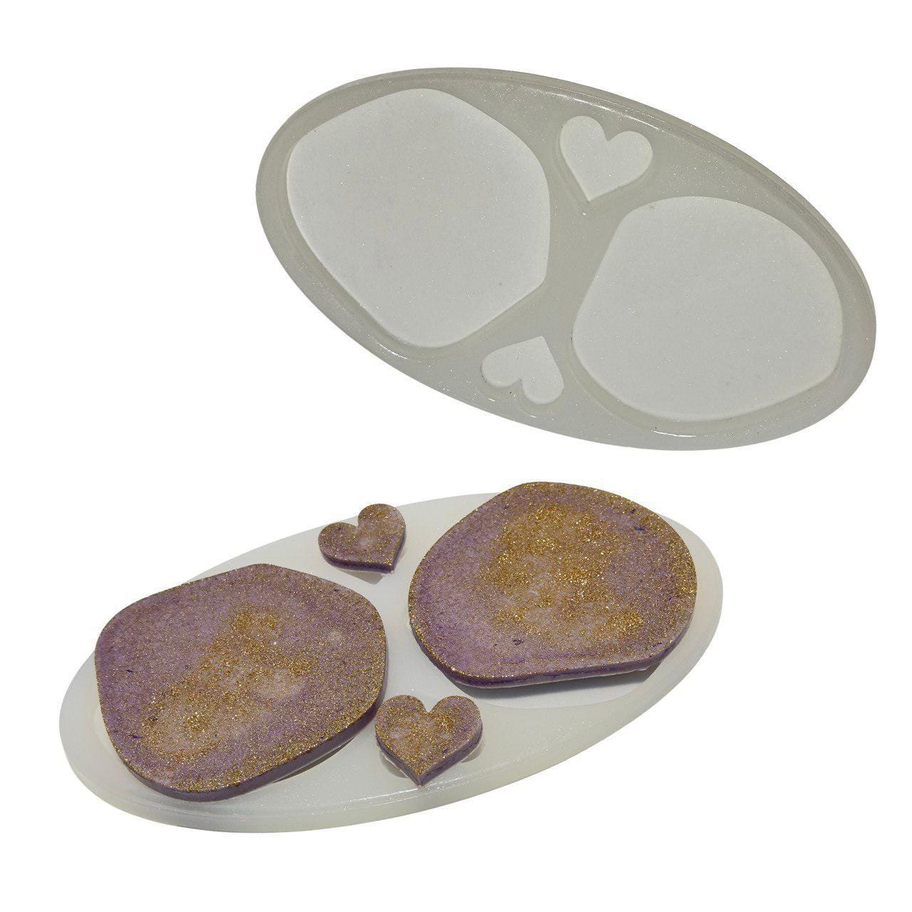 Irregular Coaster Mold Set & Pendant Molds for Resin Art Projects - Ideas Decor Shop