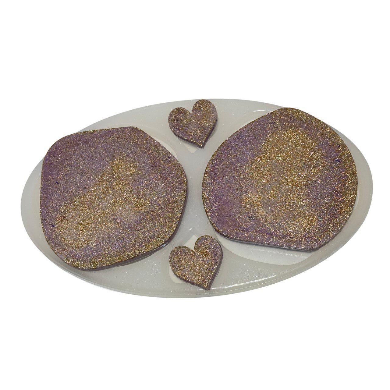 Irregular Coaster Mold Set & Pendant Molds for Resin Art Projects - Ideas Decor Shop