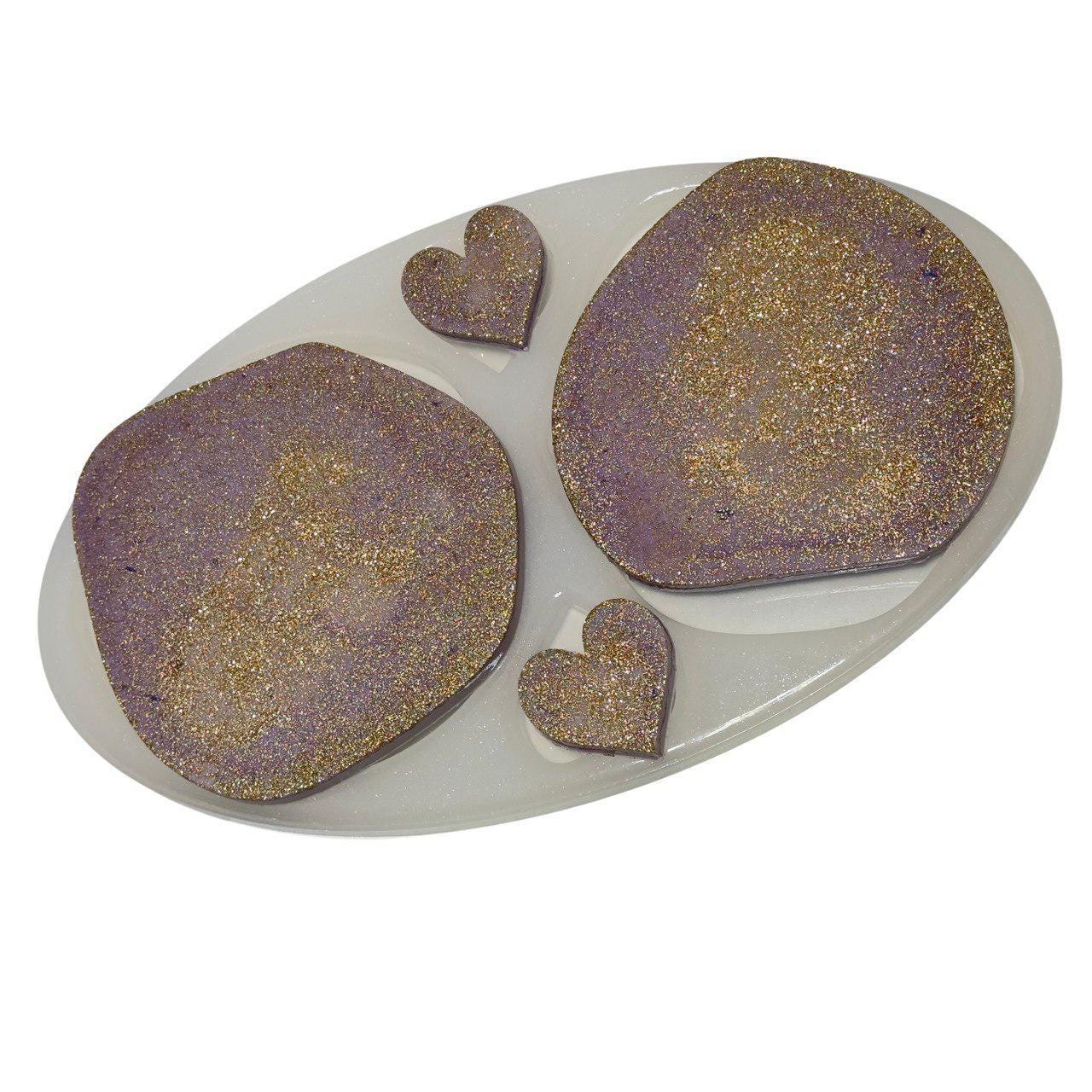 Irregular Coaster Mold Set & Pendant Molds for Resin Art Projects - Ideas Decor Shop