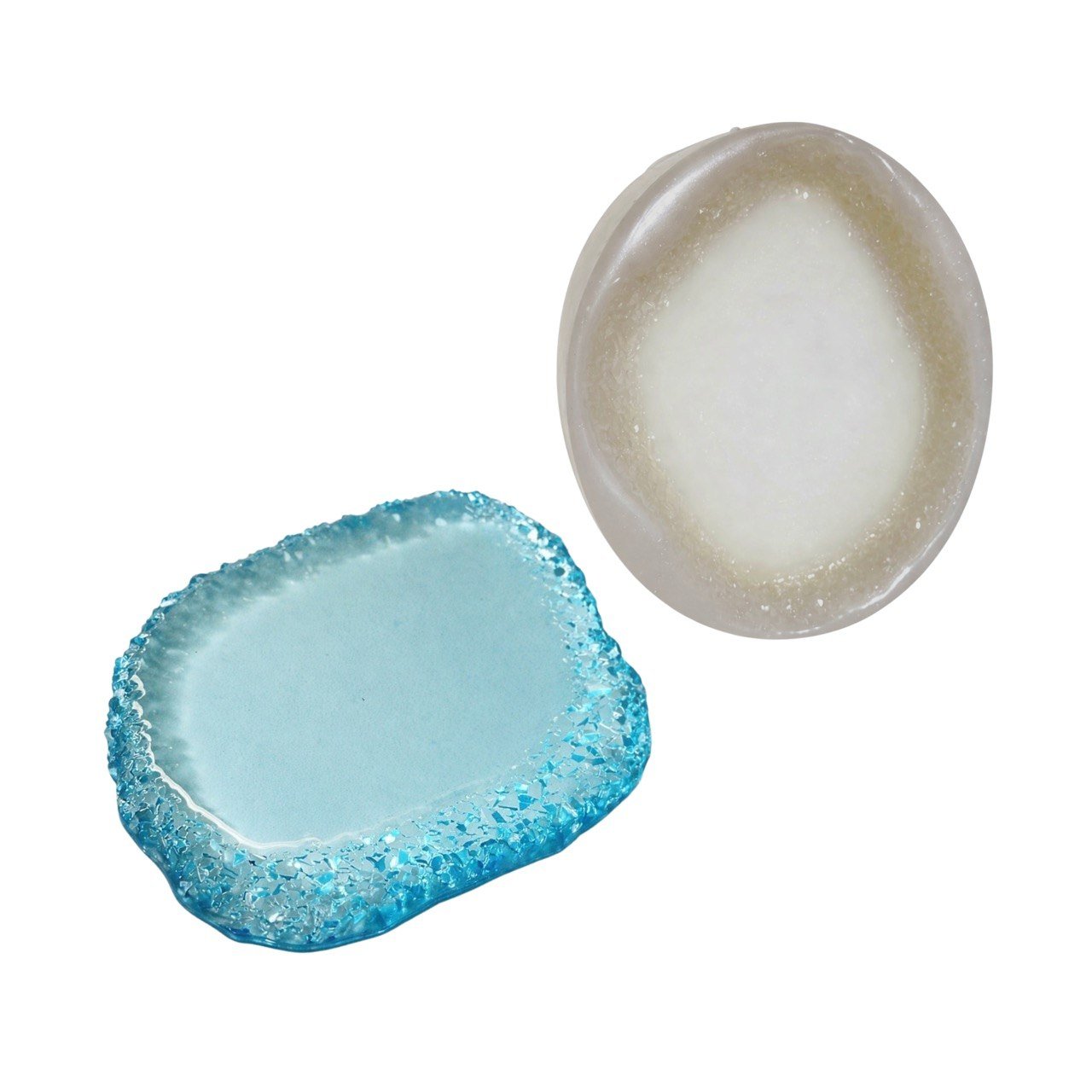 Irregular Geode Tray Mold with Crystal Edge - Ideas Decor Shop
