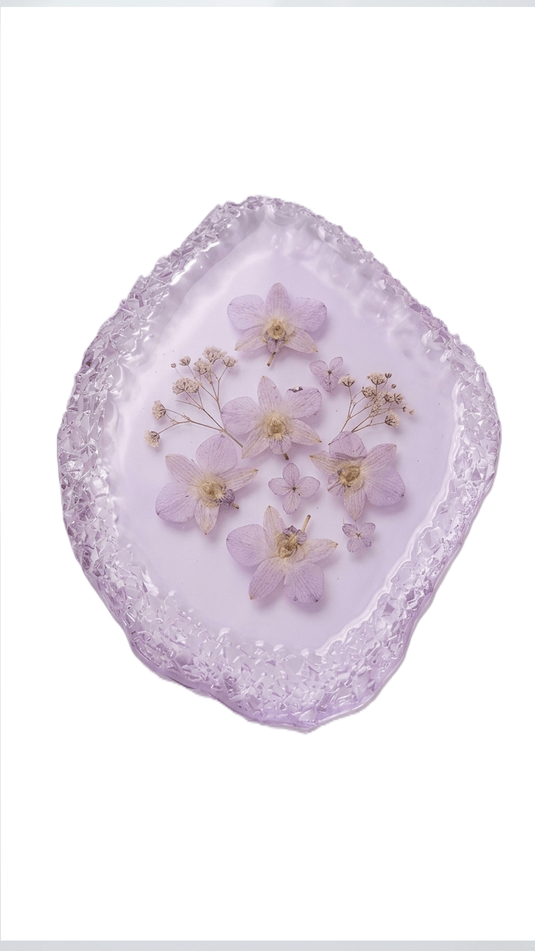 Irregular Geode Tray Mold with Crystal Edge - Ideas Decor Shop