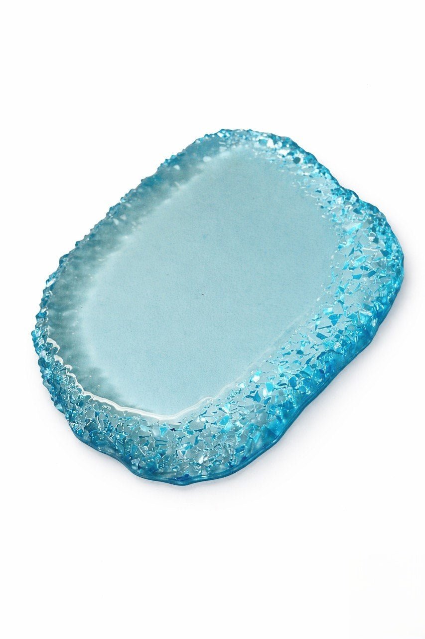 Irregular Geode Tray Mold with Crystal Edge - Ideas Decor Shop