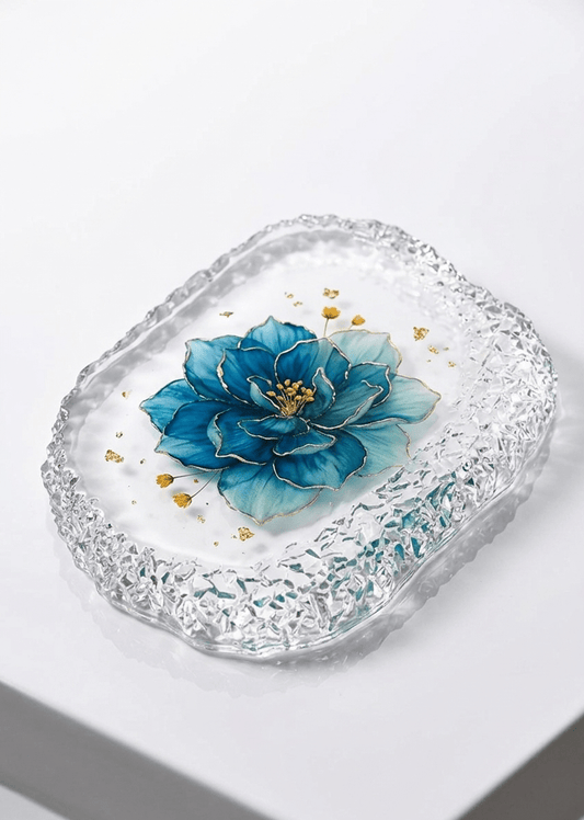 Irregular Geode Tray Mold with Crystal Edge - Ideas Decor Shop