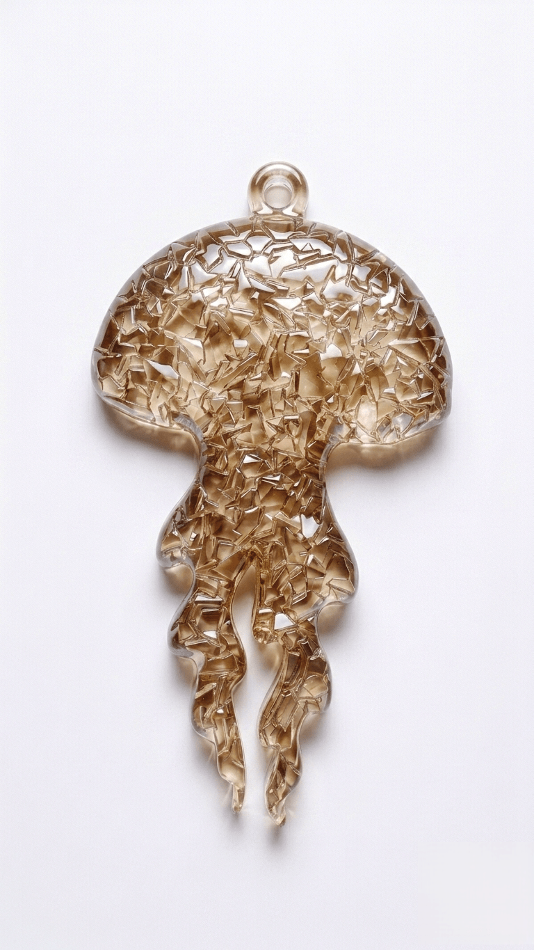 Jellyfish Silicone Mold – Druzy Crystalline Texture - Ideas Decor Shop