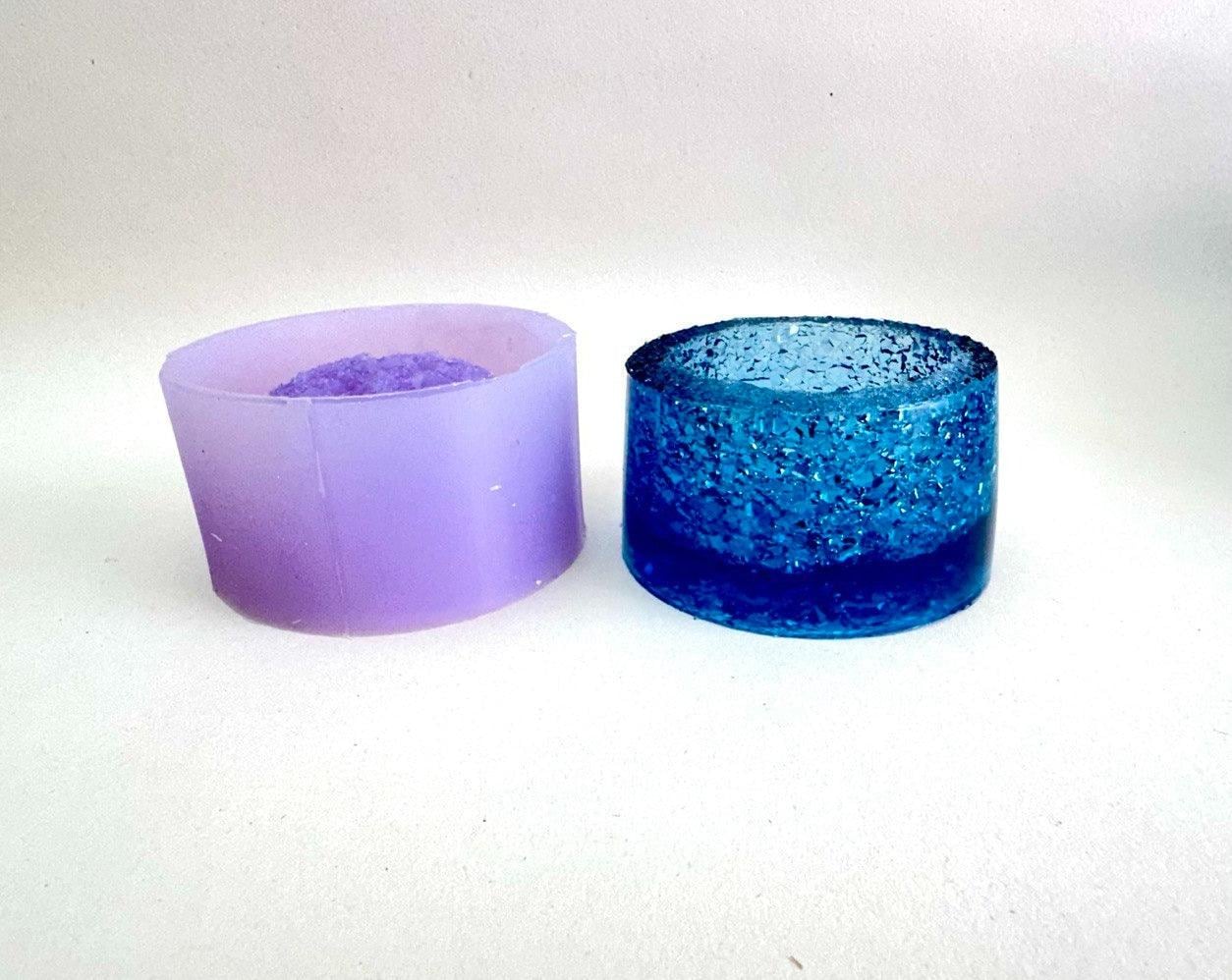 Jewelry or Tea Light Stand Resin Mold - DIY Crystal Silicone Mold - Ideas Decor Shop