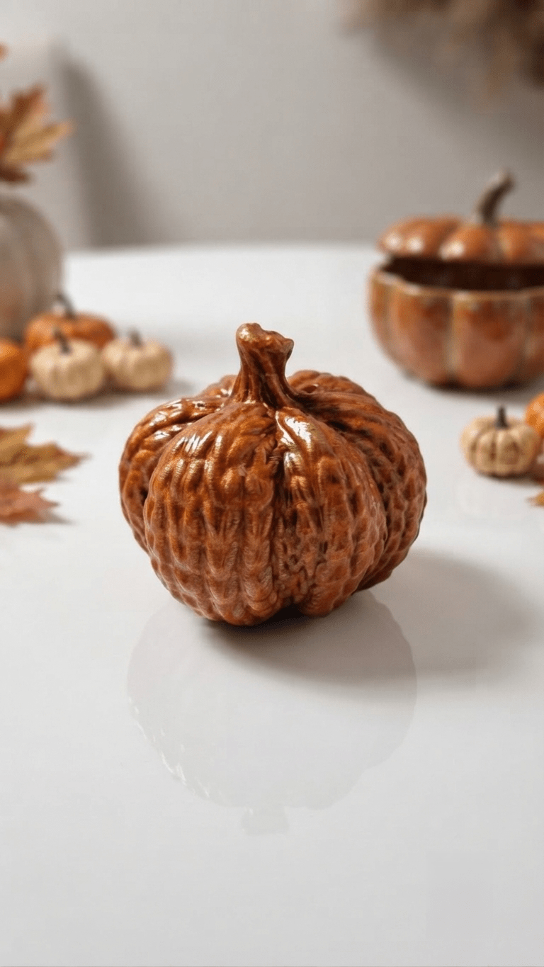 Knit Texture Pumpkin Silicone Mold - Ideas Decor Shop