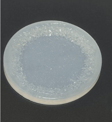 Large 13cm Round Crystal Edge Mold for Coasters and Trays - Ideas Decor Shop