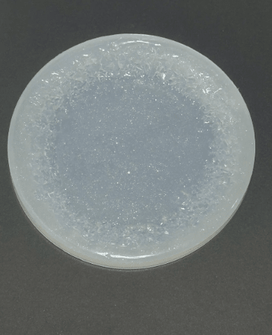 Large 13cm Round Crystal Edge Mold for Coasters and Trays - Ideas Decor Shop